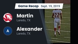 Recap: Martin  vs. Alexander  2019