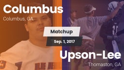 Matchup: Columbus  vs. Upson-Lee  2017