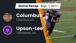 Recap: Columbus  vs. Upson-Lee  2017