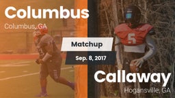 Matchup: Columbus  vs. Callaway  2017