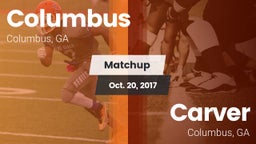 Matchup: Columbus  vs. Carver  2017