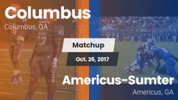 Matchup: Columbus  vs. Americus-Sumter  2017