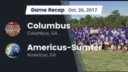 Recap: Columbus  vs. Americus-Sumter  2017