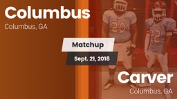 Matchup: Columbus  vs. Carver  2018