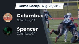 Recap: Columbus  vs. Spencer  2019