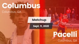 Matchup: Columbus  vs. Pacelli  2020
