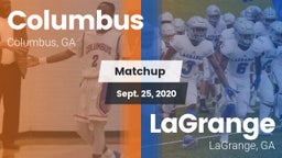 Matchup: Columbus  vs. LaGrange  2020