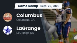 Recap: Columbus  vs. LaGrange  2020