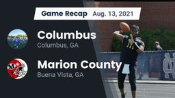 Recap: Columbus  vs. Marion County  2021