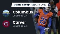 Recap: Columbus  vs. Carver  2022