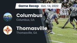 Recap: Columbus  vs. Thomasville  2022