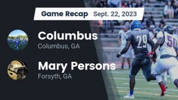 Recap: Columbus  vs. Mary Persons  2023