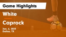 White  vs Caprock  Game Highlights - Jan. 6, 2024