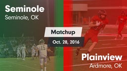 Matchup: Seminole  vs. Plainview  2016