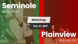 Matchup: Seminole  vs. Plainview  2017