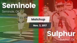 Matchup: Seminole  vs. Sulphur  2017