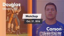 Matchup: Douglas  vs. Carson  2016