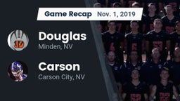 Recap: Douglas  vs. Carson  2019