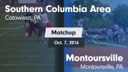 Matchup: Southern Columbia vs. Montoursville  2016