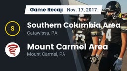 Recap: Southern Columbia Area  vs. Mount Carmel Area  2017