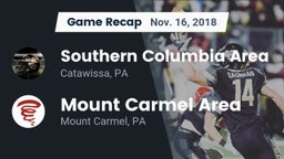 Recap: Southern Columbia Area  vs. Mount Carmel Area  2018