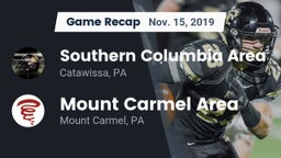 Recap: Southern Columbia Area  vs. Mount Carmel Area  2019