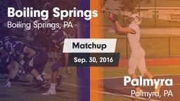 Matchup: Boiling Springs vs. Palmyra  2016