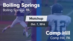 Matchup: Boiling Springs vs. Camp Hill  2016