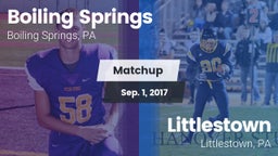 Matchup: Boiling Springs vs. Littlestown  2017