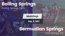 Matchup: Boiling Springs vs. Bermudian Springs  2017