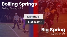 Matchup: Boiling Springs vs. Big Spring  2017