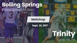 Matchup: Boiling Springs vs. Trinity  2017