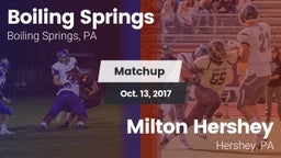 Matchup: Boiling Springs vs. Milton Hershey  2017