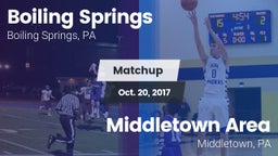 Matchup: Boiling Springs vs. Middletown Area  2017