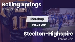 Matchup: Boiling Springs vs. Steelton-Highspire  2017