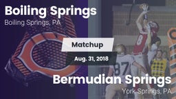 Matchup: Boiling Springs vs. Bermudian Springs  2018