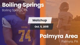 Matchup: Boiling Springs vs. Palmyra Area  2018