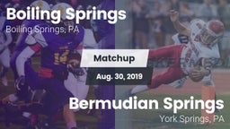Matchup: Boiling Springs vs. Bermudian Springs  2019