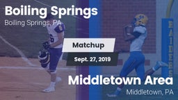 Matchup: Boiling Springs vs. Middletown Area  2019