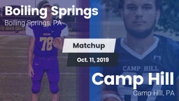 Matchup: Boiling Springs vs. Camp Hill  2019