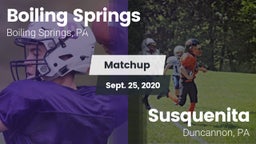 Matchup: Boiling Springs vs. Susquenita  2020