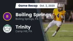 Recap: Boiling Springs  vs. Trinity  2020