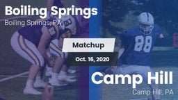 Matchup: Boiling Springs vs. Camp Hill  2020