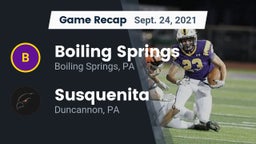 Recap: Boiling Springs  vs. Susquenita  2021