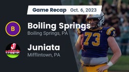 Recap: Boiling Springs  vs. Juniata  2023