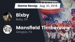Recap: Bixby  vs. Mansfield Timberview  2018