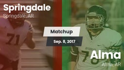 Matchup: Springdale High vs. Alma  2017