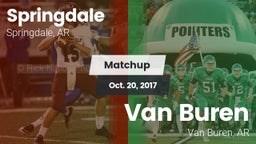 Matchup: Springdale High vs. Van Buren  2017