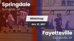 Matchup: Springdale High vs. Fayetteville  2017
