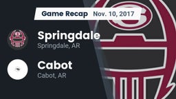 Recap: Springdale  vs. Cabot  2017